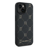 Husa de protectie Karl Lagerfeld Leather MagSafe (KLHMP15MPGKHPHK) compatibil cu iPhone 15 Plus, Karl Head