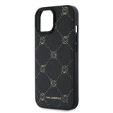 Husa de protectie Karl Lagerfeld Leather MagSafe (KLHMP15MPGKHPHK) compatibil cu iPhone 15 Plus, Karl Head