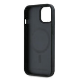 Husa de protectie Karl Lagerfeld Leather MagSafe (KLHMP15MPGKHPHK) compatibil cu iPhone 15 Plus, Karl Head