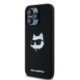 Husa de protectie Karl Lagerfeld Silicone MagSafe (KLHMP15LSCHPPLK) compatibil cu iPhone 15 Pro, Choupette Head