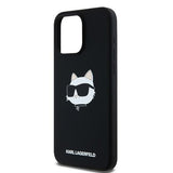 Husa de protectie Karl Lagerfeld Silicone MagSafe (KLHMP15LSCHPPLK) compatibil cu iPhone 15 Pro, Choupette Head