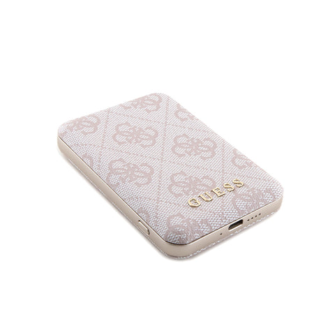 Husa de protectie Guess Hardcase Powerbank MagSafe compatibil cu iPhone 15 Pro Max, Roz
