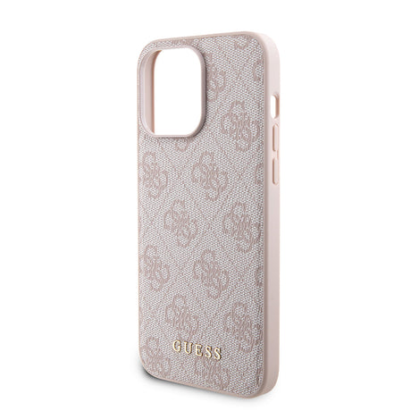 Husa de protectie Guess Hardcase Powerbank MagSafe compatibil cu iPhone 15 Pro Max, Roz