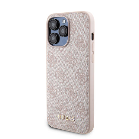 Husa de protectie Guess Hardcase Powerbank MagSafe compatibil cu iPhone 15 Pro Max, Roz