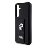 Husa de protectie Karl Lagerfeld Saffiano Gripstand (KLHCS24MGSAKCPK) compatibil cu Samsung Galaxy S24 Plus, Karl&Choupette