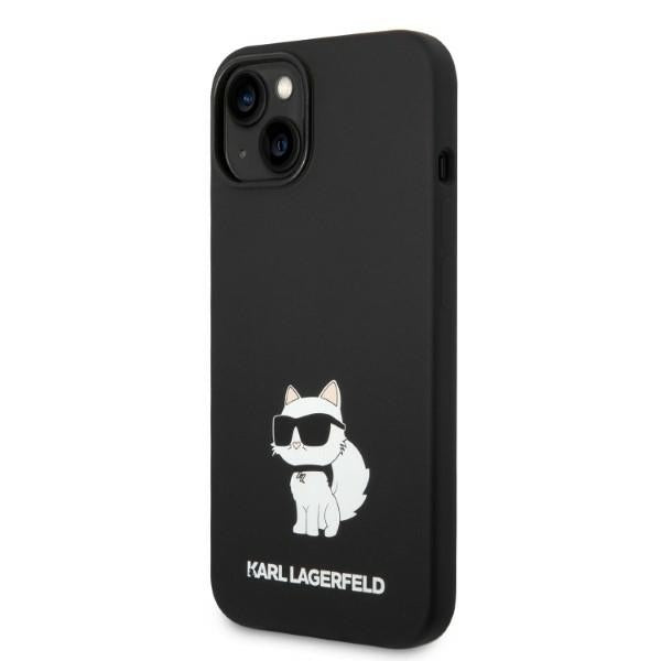 Husa de protectie Karl Lagerfeld Silicone MagSafe (KLHMP14MSNCHBCK) compatibil cu iPhone 14 Plus, Choupette
