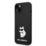 Husa de protectie Karl Lagerfeld Silicone MagSafe (KLHMP14MSNCHBCK) compatibil cu iPhone 14 Plus, Choupette