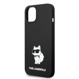Husa de protectie Karl Lagerfeld Silicone MagSafe (KLHMP14MSNCHBCK) compatibil cu iPhone 14 Plus, Choupette
