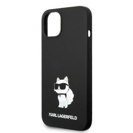 Husa de protectie Karl Lagerfeld Silicone MagSafe (KLHMP14MSNCHBCK) compatibil cu iPhone 14 Plus, Choupette