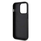 Husa de protectie Guess Hardcase 4G Printed Stripes MagSafe (GUHMP15XP4RPSK) compatibil cu iPhone 15 Pro Max, Negru