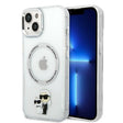 Husa de protectie Karl Lagerfeld Hardcase MagSafe (KLHMP14MHNKCIT) compatibil cu iPhone 14 Plus, Transparent Iconic Karl&Choupette