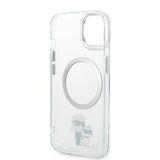 Husa de protectie Karl Lagerfeld Hardcase MagSafe (KLHMP14MHNKCIT) compatibil cu iPhone 14 Plus, Transparent Iconic Karl&Choupette