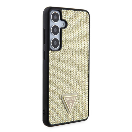 Husa de protectie Guess Rhinestone Triangle (GUHCS24MHDGPPD) compatibil cu Samsung Galaxy S24 Plus, Auriu