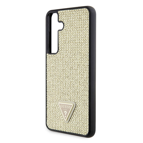 Husa de protectie Guess Rhinestone Triangle (GUHCS24MHDGPPD) compatibil cu Samsung Galaxy S24 Plus, Auriu