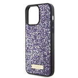 Husa de protectie Guess Rhinestone Metal Logo (GUHCP15LPFGSBSP) compatibil cu iPhone 15 Pro, Mov
