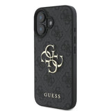 Husa de protectie Guess Hardcase 4G compatibil cu iPhone 16, Negru