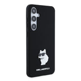 Husa de protectie Karl Lagerfeld Silicone (KLHCS24MSMHCNPK) compatibil cu Samsung Galaxy S24 Plus, Choupette Metal Pin
