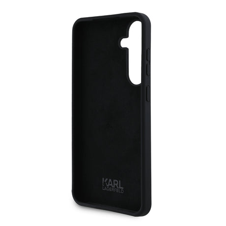 Husa de protectie Karl Lagerfeld Silicone (KLHCS24MSMHKCNPK) compatibil cu Samsung Galaxy S24 Plus, Karl&Choupette Metal Pin