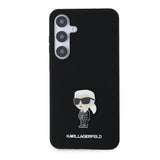 Husa de protectie Karl Lagerfeld Silicone (KLHCS24MSMHKNPK) compatibil cu Samsung Galaxy S24 Plus, Ikonik Metal Pin