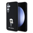 Husa de protectie Karl Lagerfeld Silicone (KLHCS24MSMHKNPK) compatibil cu Samsung Galaxy S24 Plus, Ikonik Metal Pin