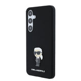 Husa de protectie Karl Lagerfeld Silicone (KLHCS24MSMHKNPK) compatibil cu Samsung Galaxy S24 Plus, Ikonik Metal Pin