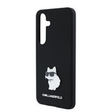 Husa de protectie Karl Lagerfeld Silicone (KLHCS24SSMHCNPK) compatibil cu Samsung Galaxy S24, Choupette