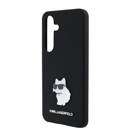 Husa de protectie Karl Lagerfeld Silicone (KLHCS24SSMHCNPK) compatibil cu Samsung Galaxy S24, Choupette