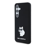 Husa de protectie Karl Lagerfeld Silicone (KLHCS24SSMHCNPK) compatibil cu Samsung Galaxy S24, Choupette