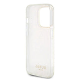 Husa de protectie Guess Hardcase IML Faceted Mirror Disco Iridescent (GUHCP15LHDECMP) compatibil cu iPhone 15 Pro, Roz