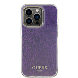 Husa de protectie Guess Hardcase IML Faceted Mirror Disco Iridescent (GUHCP15LHDECMP) compatibil cu iPhone 15 Pro, Roz