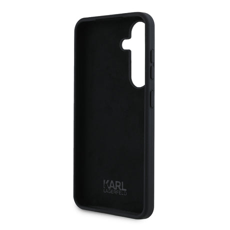 Husa de protectie Karl Lagerfeld Silicone (KLHCS24SSMHKNPK) compatibil cu Samsung Galaxy S24, Ikonik Metal Pin