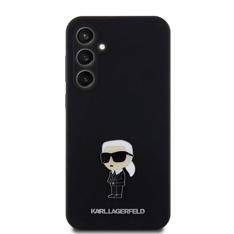 Husa de protectie Karl Lagerfeld Silicone (KLHCS23FEMHKNPK) compatibil cu Samsung Galaxy S23 FE, Ikonik Metal Pin
