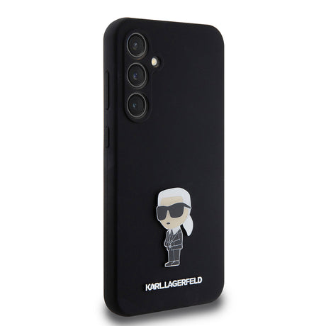 Husa de protectie Karl Lagerfeld Silicone (KLHCS23FEMHKNPK) compatibil cu Samsung Galaxy S23 FE, Ikonik Metal Pin