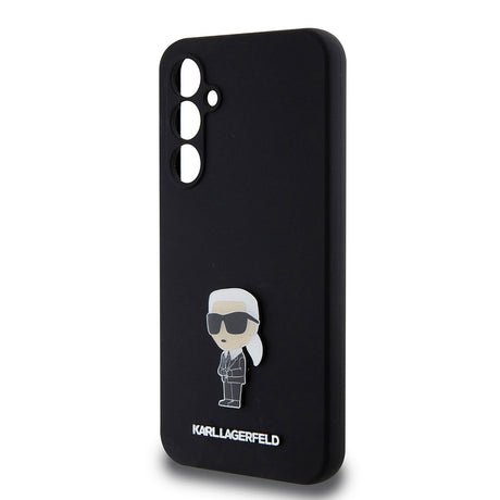 Husa de protectie Karl Lagerfeld Silicone (KLHCS23FEMHKNPK) compatibil cu Samsung Galaxy S23 FE, Ikonik Metal Pin