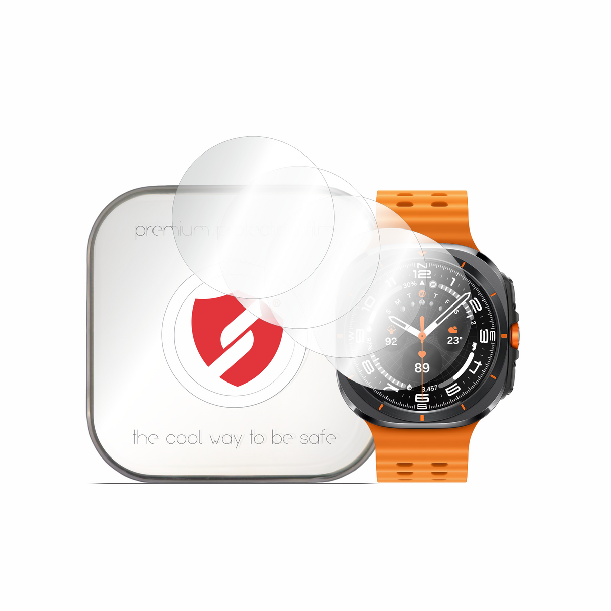 Folie de protectie smartwatch Smart Protection Premium Classic (set de 4) compatibil cu Samsung Galaxy Watch Ultra 47mm / Watch Ultra 2, Transparent
