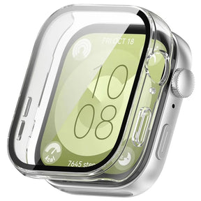 Folie de protectie smartwatch Techsuit Defense360 Pro + Screen Protector compatibil cu Huawei Watch Fit 3, Transparent