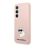 Husa de protectie Karl Lagerfeld Silicone (KLHCS23MSNCHBCP) compatibil cu Samsung Galaxy S23 Plus, Roz Choupette