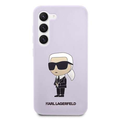 Husa de protectie Karl Lagerfeld Silicone (KLHCS23MSNIKBCU) compatibil cu Samsung Galaxy S23 Plus, Mov Ikonik