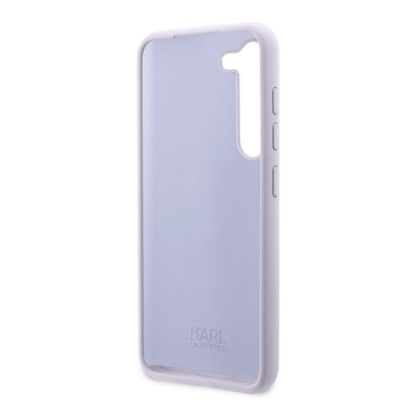 Husa de protectie Karl Lagerfeld Silicone (KLHCS23MSNIKBCU) compatibil cu Samsung Galaxy S23 Plus, Mov Ikonik