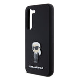 Husa de protectie Karl Lagerfeld Silicone (KLHCS23SSMHKNPK) compatibil cu Samsung Galaxy S23, Ikonik Metal Pin