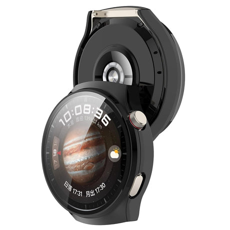 Folie de protectie smartwatch Techsuit Defense360 Pro + Screen Protector compatibil cu Huawei Watch 4 Pro, Negru
