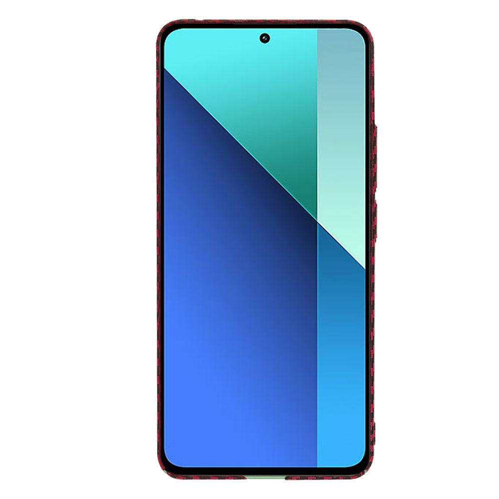 Husa de protectie Techsuit Carbonite FiberShell compatibil cu Xiaomi Redmi Note 13 4G, Rosu