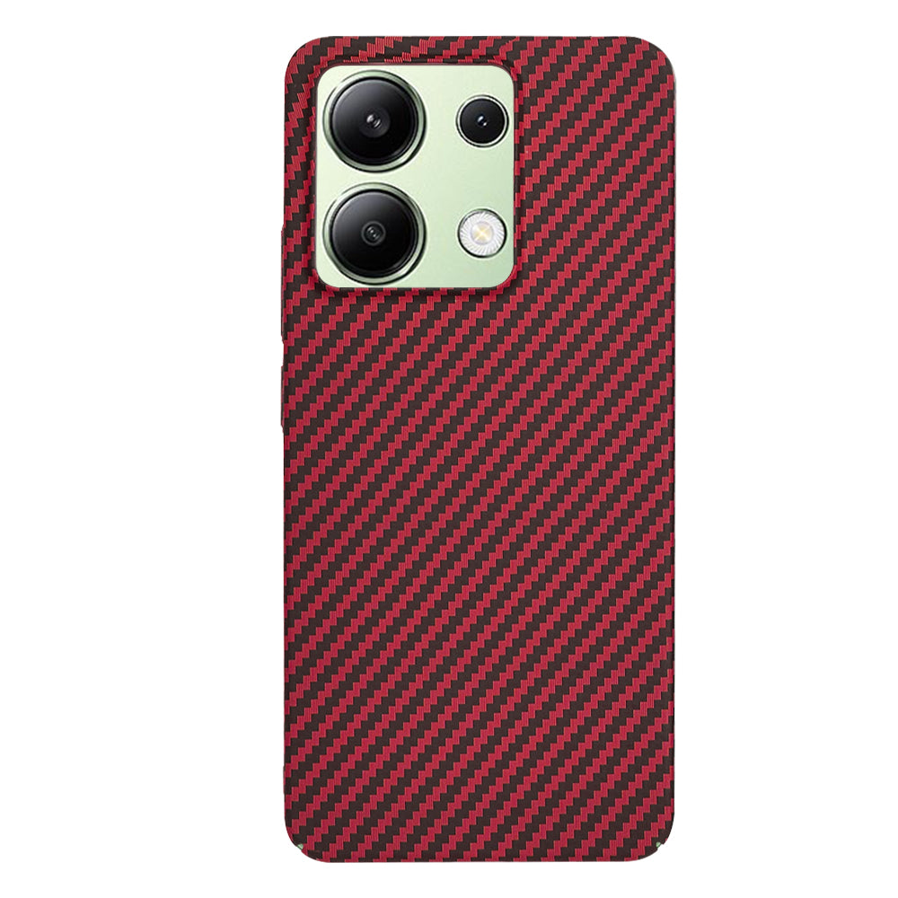 Husa de protectie Techsuit Carbonite FiberShell compatibil cu Xiaomi Redmi Note 13 4G, Rosu