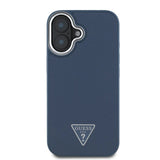 Husa de protectie Guess Grained Triangle MagSafe (GUHMP16SPGTSPSK) compatibil cu iPhone 16, Negru