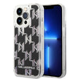 Husa de protectie Karl Lagerfeld Hardcase Liquid Glitter (KLHCP14LLMNMK) compatibil cu iPhone 14 Pro, Monogram