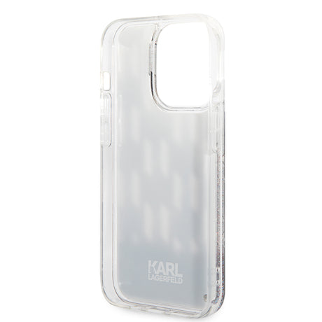 Husa de protectie Karl Lagerfeld Hardcase Liquid Glitter (KLHCP14LLMNMK) compatibil cu iPhone 14 Pro, Monogram
