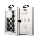 Husa de protectie Karl Lagerfeld Hardcase Liquid Glitter (KLHCP14LLMNMK) compatibil cu iPhone 14 Pro, Monogram