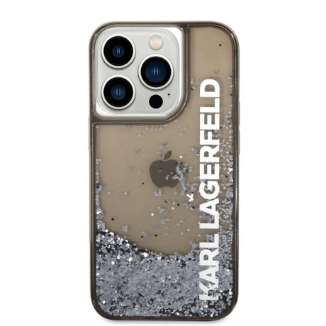 Husa de protectie Karl Lagerfeld Hardcase Liquid Glitter (KLHCP14LLCKVK) compatibil cu iPhone 14 Pro, Elong