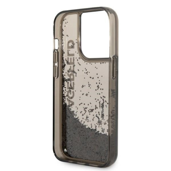 Husa de protectie Karl Lagerfeld Hardcase Liquid Glitter (KLHCP14LLCKVK) compatibil cu iPhone 14 Pro, Elong