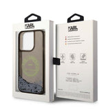 Husa de protectie Karl Lagerfeld Hardcase Liquid Glitter (KLHCP14LLCRSGRK) compatibil cu iPhone 14 Pro, RSG